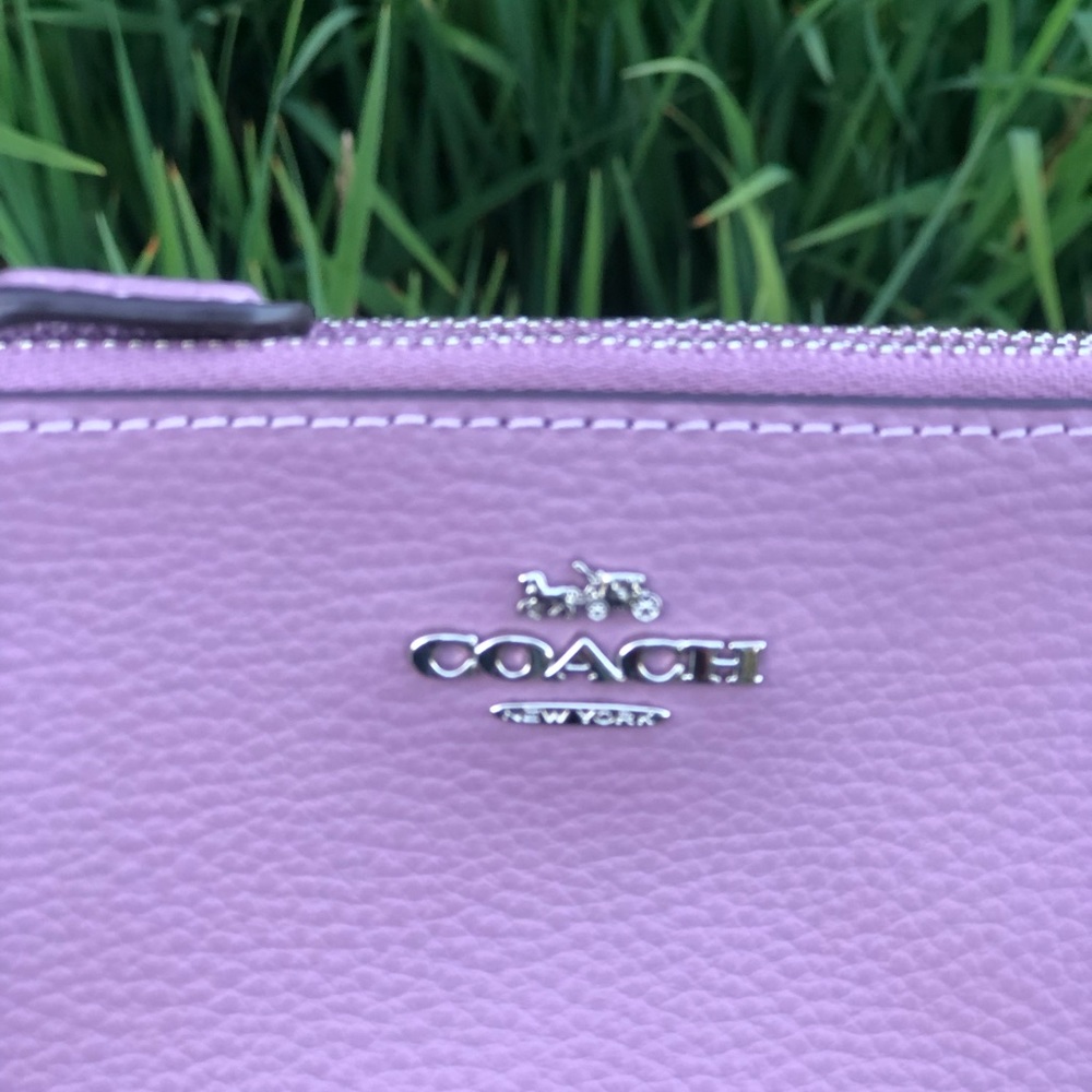 Coach double zip wristlet - Picture 3 of 8